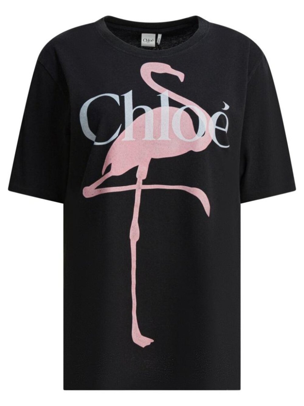 Chloé Cotton T-Shirt With Logo Tag Size S Women